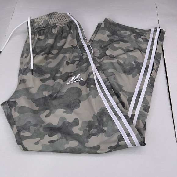 YoungLA THE OG LOGO OF YLA Track Pants camo medium sweatpants joggers - Picture 1 of 7